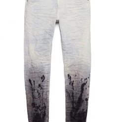 Shop All Purple-Brand Jeans - White Coated Dark Hem - P002