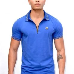 Rising Revolt T-Shirt - Blerioz Polo - Royal Blue - RRP2004