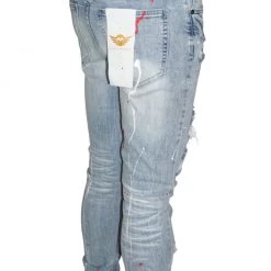 Shop All Ferrari Massari Jeans - Bandana Drip Red - Light Blue