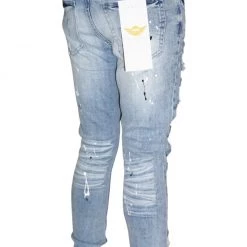 Shop All Ferrari Massari Jeans - Bandana Drip Black - Light Blue