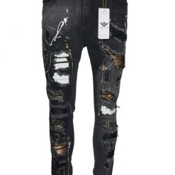 Ferrari Massari Jeans - Samurai Drip Gold - Black