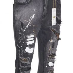 Ferrari Massari Jeans - Samurai Drip Gold - Black
