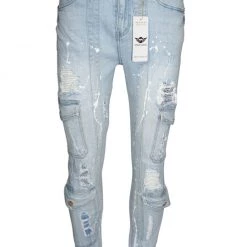 Ferrari Massari Jeans - Cargo Hustler White - Light Blue