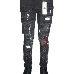Ferrari Massari Jeans - Drippen Hustler - Red And Black Shop All 7 Ferrari Massari Jeans - Drippen Hustler - Red And Black Shop All