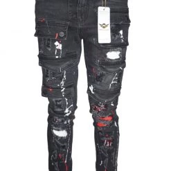 Ferrari Massari Jeans - Drippen Hustler - Red And Black Shop All 9 Ferrari Massari Jeans - Drippen Hustler - Red And Black Shop All