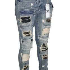 Ferrari Massari Jeans - Drippen Hustler Khaki - Blue