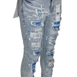 Shop All Ferrari Massari Jeans - Bandana Drip Royal - Light Blue