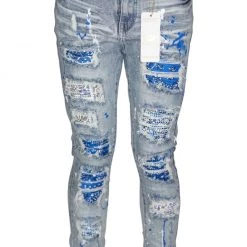 Shop All Ferrari Massari Jeans - Bandana Drip Royal - Light Blue