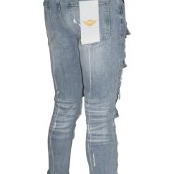 Ferrari Massari Jeans - Drippen Solider White - Light Blue Shop All