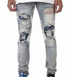 Shop All KDNK Jeans - Rip In Rip - Vintage Medium Blue - KND4337