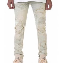 Shop All KDNK Jeans - Rip & Repair - Light Blue - KND4485