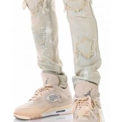 Shop All KDNK Jeans - Rip & Repair - Light Blue - KND4485