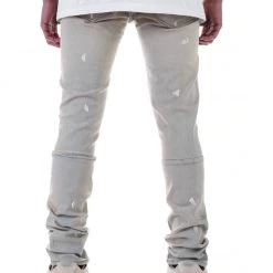 Shop All KDNK Jeans - Pintuck Patched - Tinted Light Blue - KND4277