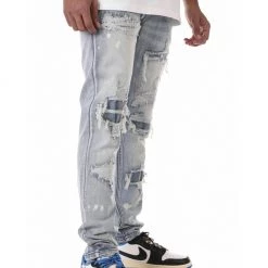 KDNK Jeans - Rip & Repair - Medium Blue - KND4485 Shop All