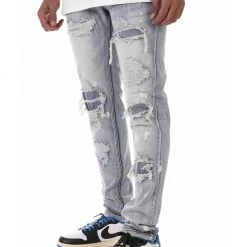KDNK Jeans - Rip & Repair - Medium Blue - KND4485 Shop All