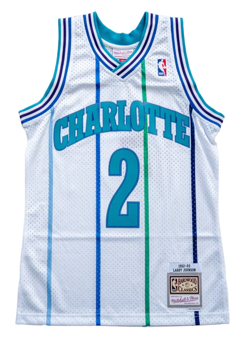 Shop All Mitchell & Ness Jersey - Charlotte Hornets Johnson 2 - White - SMJY4157 1 Shop All Mitchell & Ness Jersey - Charlotte Hornets Johnson 2 - White - SMJY4157