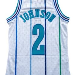 Shop All Mitchell & Ness Jersey - Charlotte Hornets Johnson 2 - White - SMJY4157