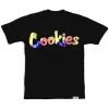 Shop All Cookies T-Shirt - Lanai Logo - Black With Pale Yellow - 1558T6133