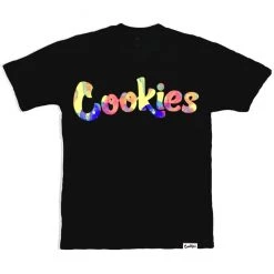 Shop All Cookies T-Shirt - Lanai Logo - Black With Pale Yellow - 1558T6133