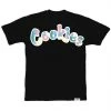 Shop All Cookies T-Shirt - Montauk Logo - Black With Pale Yellow - 1558T6150