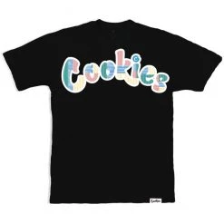 Shop All Cookies T-Shirt - Montauk Logo - Black With Pale Yellow - 1558T6150