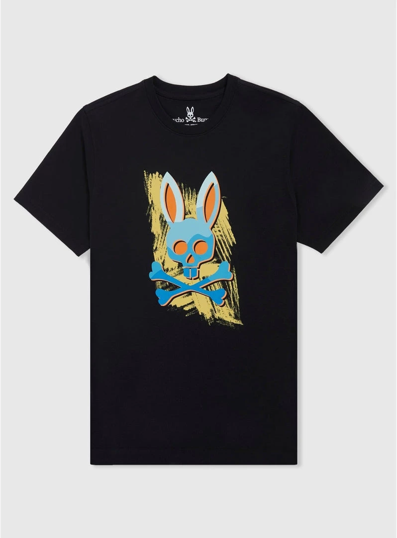 Shop All Psycho Bunny T-Shirt - Surrell - Black - B6U465T1PC 1 Shop All Psycho Bunny T-Shirt - Surrell - Black - B6U465T1PC