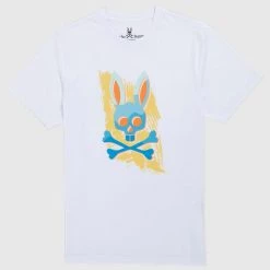 Psycho Bunny T-Shirt - Surrell - White - B6U465T1PC