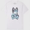 Psycho Bunny T-Shirt - Thames - White - B6U448T1PC Shop All