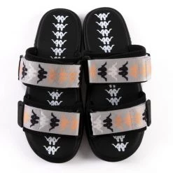 Shop All Kappa Slides - 222 Banda Aster 6 - Black-Grey-Yellow - 341B33W