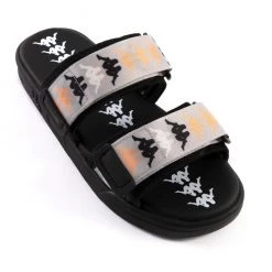 Shop All Kappa Slides - 222 Banda Aster 6 - Black-Grey-Yellow - 341B33W