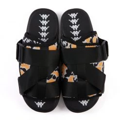 Shop All Kappa Slides - Authentic Taisy 1 - Black-Grey-Yellow - 381C4SW
