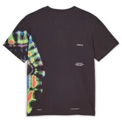Purple-Brand T-shirt - Black Multi Tie Dye - P104
