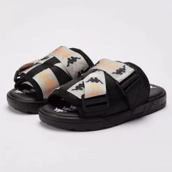 Shop All Kappa Slides - Banda Mitel 8 - Black-Grey-Yellow - 341B32W