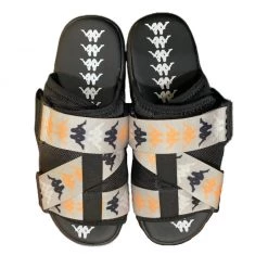 Shop All Kappa Slides - Banda Mitel 8 - Black-Grey-Yellow - 341B32W