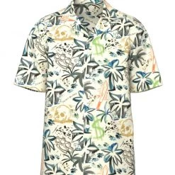 New Arrivals Point Blank Short Set - Wagwan Brotha Resort - Natural - 100987-5231