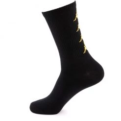 Kappa Socks - Authentic Amal 1 Pack - Black Smoke Light Yellow - 3036CP0 Shop All
