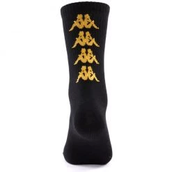 Kappa Socks - Authentic Amal 1 Pack - Black Smoke Light Yellow - 3036CP0 Shop All