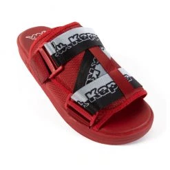 Shop All Kappa Slides - Logo Zirk 1 - Red DK-Grey LT-Black - 341B6FW