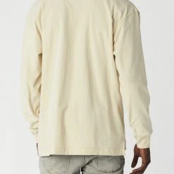 Purple-Brand Long Sleeve Shirt - Cream Stencil Logo - P204 Shop All