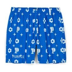 Purple-Brand Swim Shorts - Blue Monogram - P504 Shop All