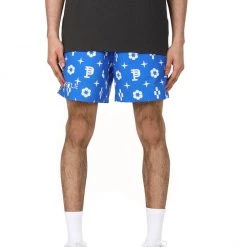 Purple-Brand Swim Shorts - Blue Monogram - P504 Shop All