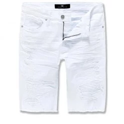 Jordan Craig Shorts - Color Ribbing - White - J3191SA
