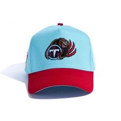 Shop All Reference Hats - Griztan Cap - BabyBlue And Red - REF78