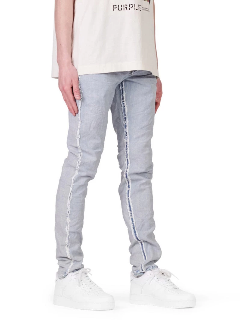 Purple-Brand Jeans - Inside Out Light Indigo Fray - P001 3 Purple-Brand Jeans - Inside Out Light Indigo Fray - P001