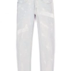 Purple-Brand Jeans - Cream Sprayed Reflective Paint - P001