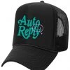 New Arrivals Outrank Hat - Auto Reply - Voicemail Foam Trucker - Black - ARH004