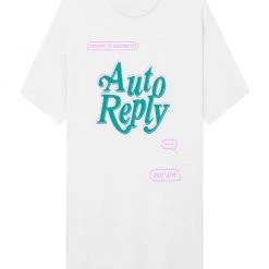 Outrank T-Shirt - Auto Reply - Voicemail - White - AR004