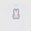 Psycho Bunny T-Shirt - Warner - White - B6U507T1PC Shop All