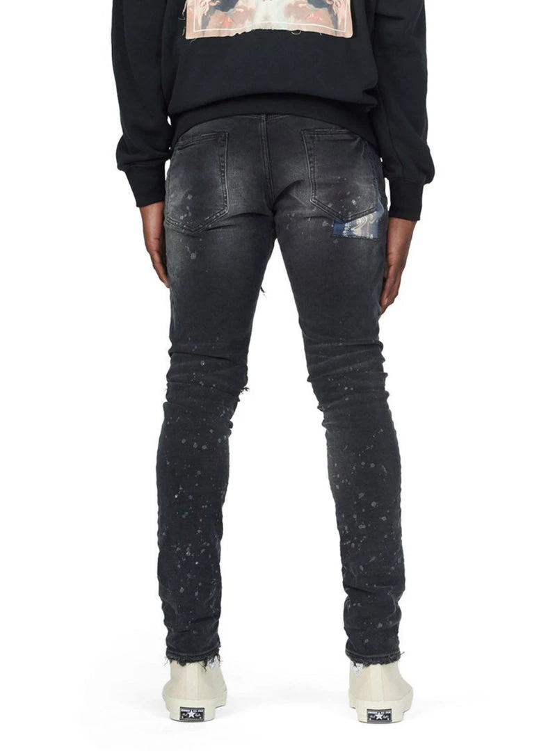 Purple-Brand Jeans - Bandana Patch Pocket Black - P001 Shop All 2 Purple-Brand Jeans - Bandana Patch Pocket Black - P001 Shop All