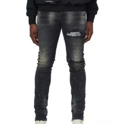 Purple-Brand Jeans - Bandana Patch Pocket Black - P001 Shop All